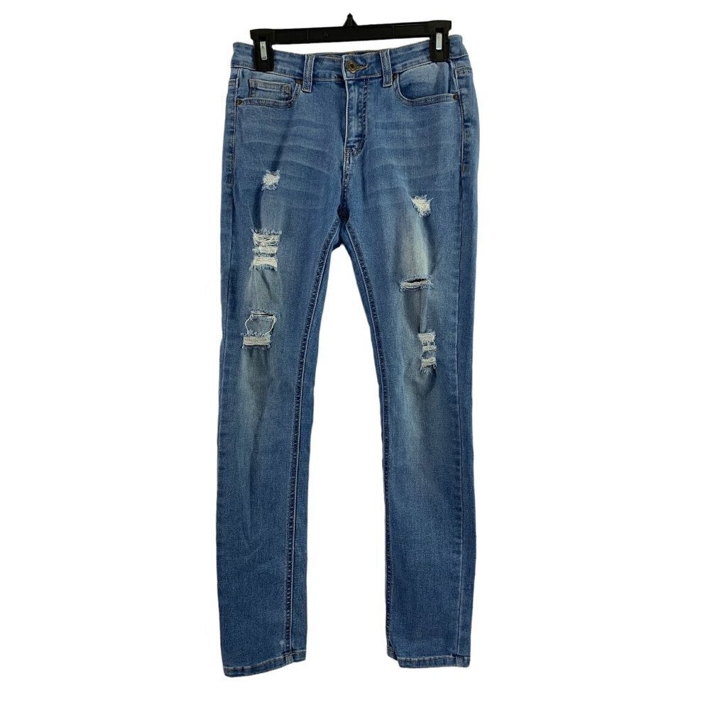 Wax Jeans Women's Distressed Skinny Jeans